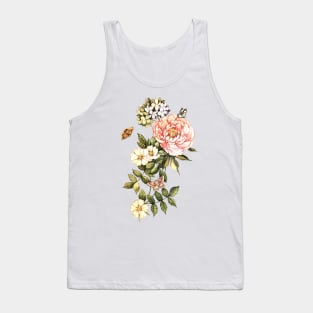 Watercolor vintage floral motifs Tank Top